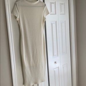Mid length cream dress